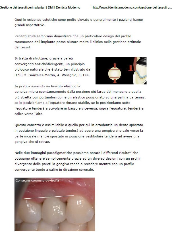 Gestione dei Tessuti